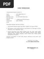 Contoh Surat Pernyataan Non Pns - Bro Gol 111