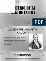 Criterio de La Raíz de Cauchy
