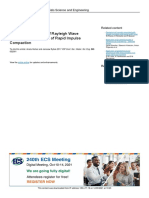 Numerical Modelling of Rayleigh Wave Propagation in Course of Rapid Impulse Compaction