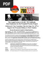 Download Wounded Warriors Fundraiser Press Release by Laugh Factory SN53044222 doc pdf