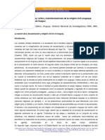 Laicidad en El Uruguay Mitos y Transform