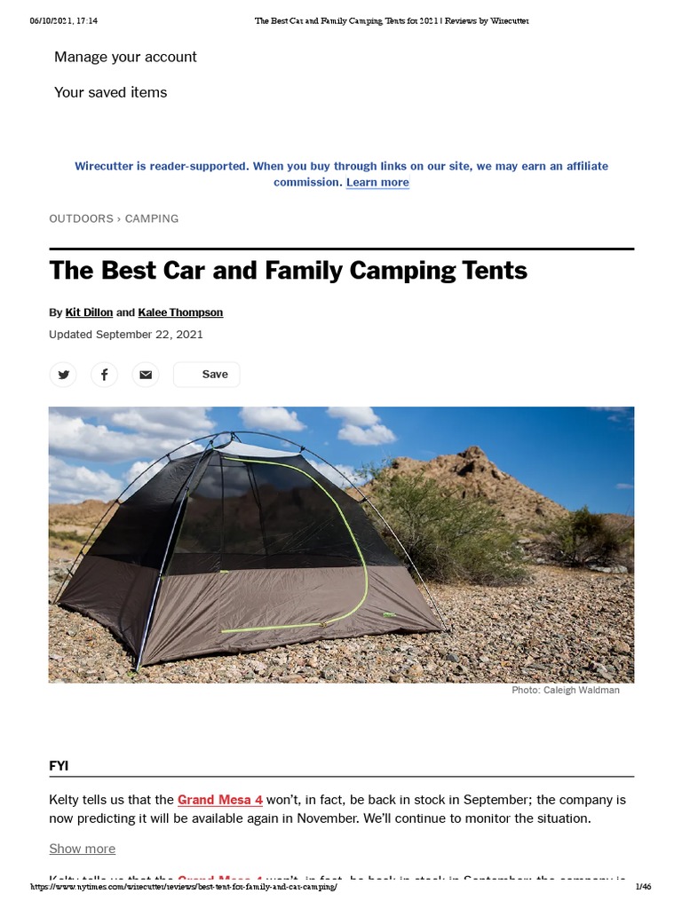 The Best Car and Family Camping Tents For 2021 Reviews by Wirecutter