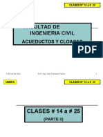 Clases de Acueductos y Cloacas Parte II. Prof Farias