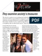 They Examine Society's Treasures-Aapj-April 2011