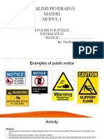 Analisis Penerapan Materi-Modul 1