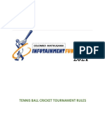 Tennis Ball Cricket Tournament Rules: Colombo - Mathugama