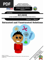 Saturated and Unsaturated Solutions: Sci-Box