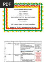Planeación Del 13 de Septiembre Al 17 de Septiembre