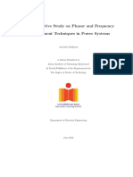 A Comparative Study On Phasor and Frequency Measurement Techniques in Power Systems