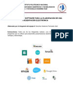 Investigacion de Software para La Elaboración de Una Presentación Electrónica