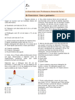 LISTA - Área A Perímetro