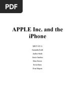 Apple Inc. and The Iphone: MKT 419 A