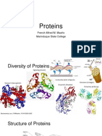 Proteins: French Alfred M. Maaño Marinduque State College