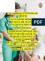 Condiciones Mínimas Del Área para Realizar El Trabajo Clínico en Un Consultorio.