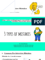 Common Interview Mistakes