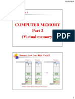 Computer Memory (Virtual Memory) : Process 1 Process 2 Process N