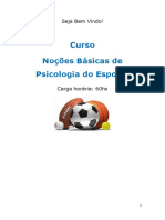 Noções Básicas de Psicologia Do Esporte Autor Cursos Online SP Do Brasil