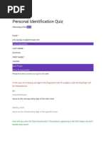 Personal Identification and Ballistics