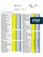 lista de precios 2020-2021