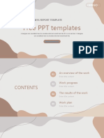 Free PPT Templates: Business Report Template