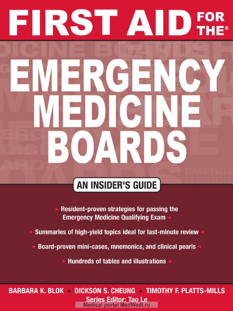 First Aid For The Emergency Medicine Boards PDF Shock (Circulatory