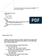 Deklarasi Dasar Turbo Pascal