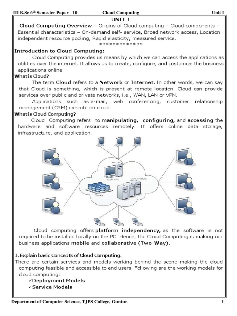 Cloud 1 | PDF | Cloud Computing | Computing
