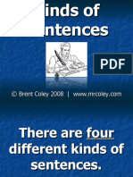 Kinds of Sentences Flash Cards