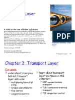 Transport Layer: A Note On The Use of These PPT Slides