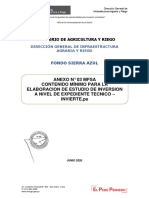 ANEXO 3 ANEXO N 03-MFSA Contenidos Mínimos de Los Términos de Referencia Para La Formulación de Estudios a Nivel de Expediente Técnico 1