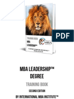 MBA Leadership Degree Training Book