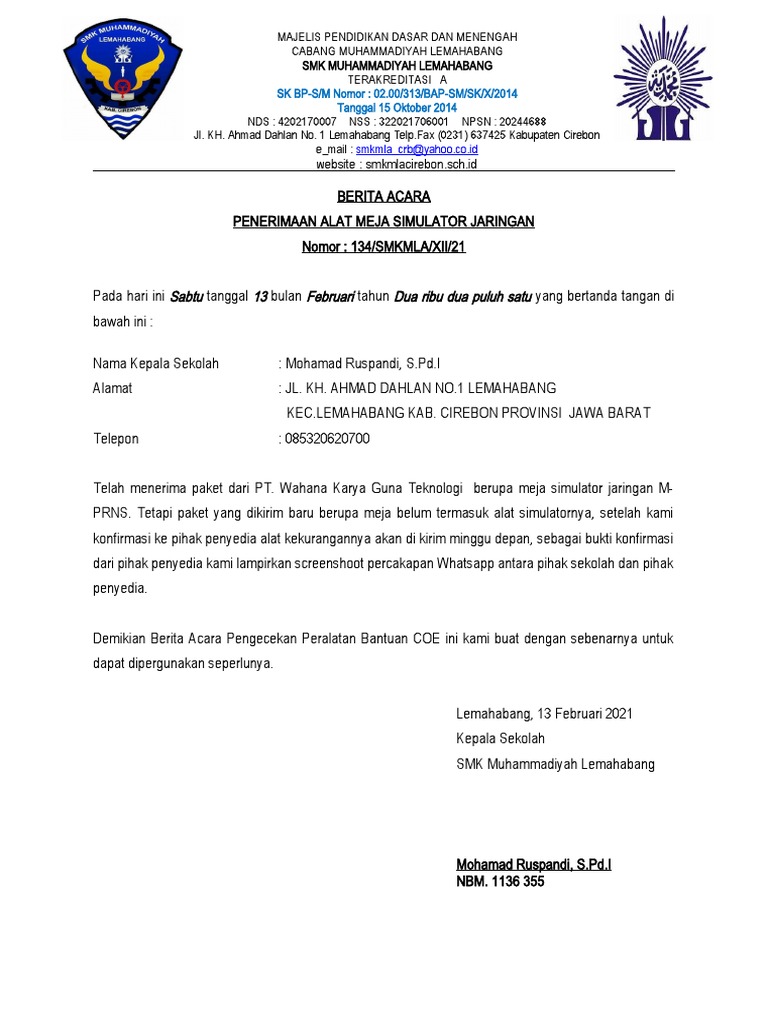 Penerimaan Meja Simulator Jaringan | PDF