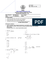 Soal Pts 1 Mtk Kelas Ix k13