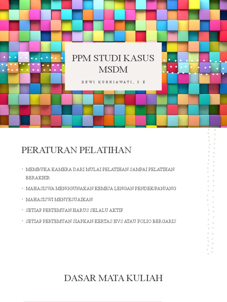 Panduan Pelatihan MSDM dan Penilaian | PDF | Karier & Perkembangan