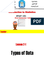 Introduction To Statistics: Teacher