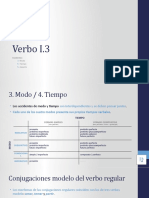 Verbo I.3 (Accidentes de Modo, Tiempo y Aspecto)