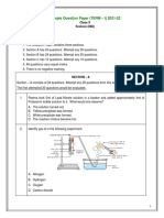 Sample Question Paper (TERM - I) 2021-22: Class X Science