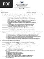 HEALTH 2-Quiz 1 & 2 With TOS