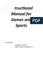Instructional Manual For Games and Sports