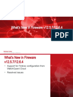 What'S New in Fireware V12.5.7/12.6.4: Watchguard Training