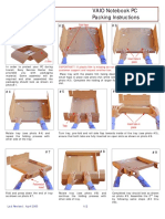 VAIO Notebook PC Packing Instructions: Fold Flaps