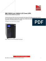 IBM 1000VA and 1500VA LCD Tower UPS: Product Guide (Withdrawn Product)