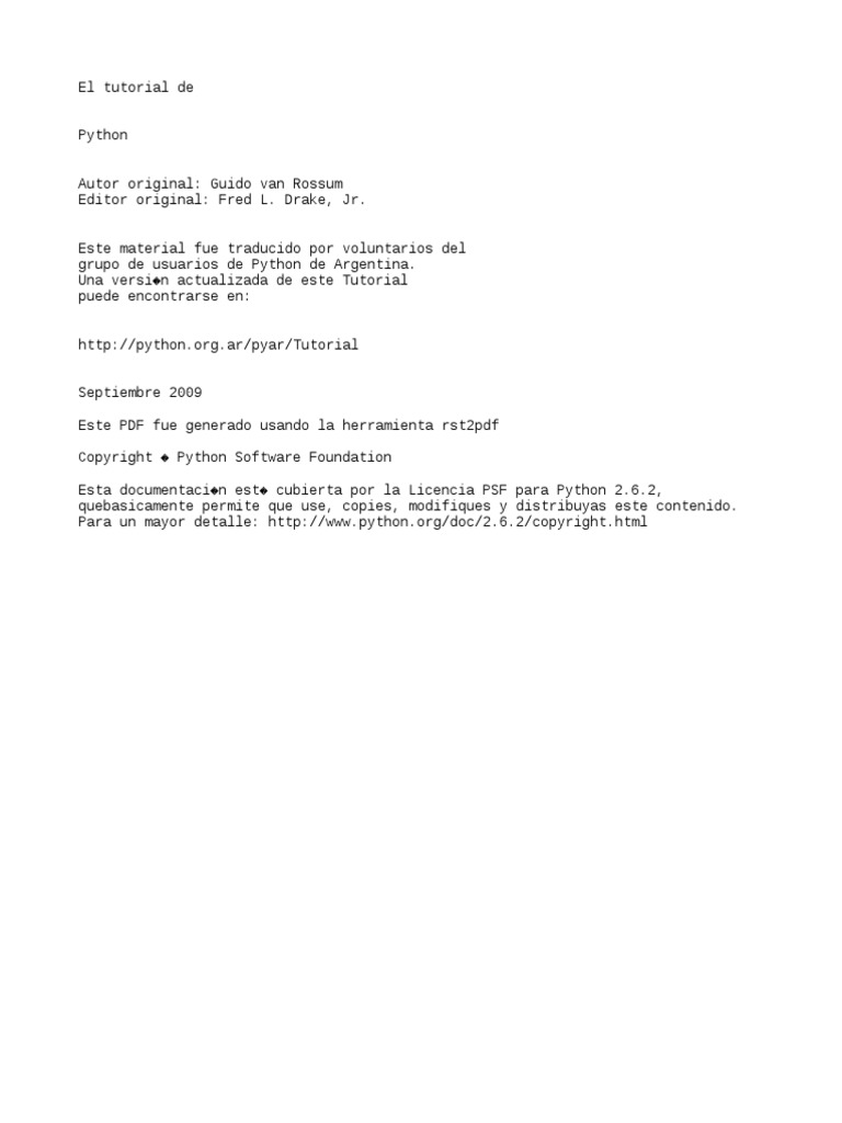 Aprendiendo Python | PDF