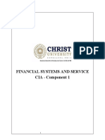 Financial Systems and Service CIA - Component 1