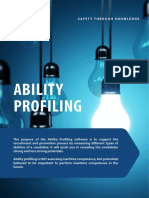 Ability Profiling: Safety Through Knowledge