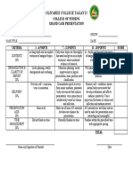 Grand Case Presentation Rubric