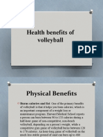 Health Benefits of Volleyball
