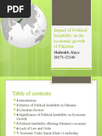 Impact of Political Instability On Economy