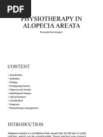 Physiotherapy in Alopecia Areata