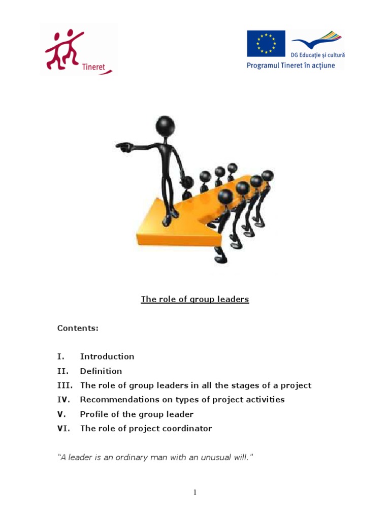 The Role of Group Leaders-1 | PDF | Facilitator | Communication